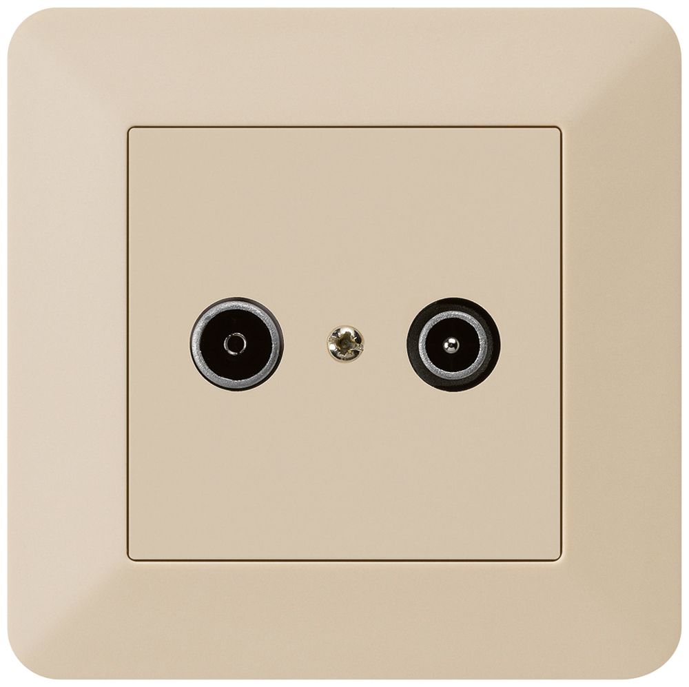 Prise de passage ENC kallysto.trend R/TV 23dB beige