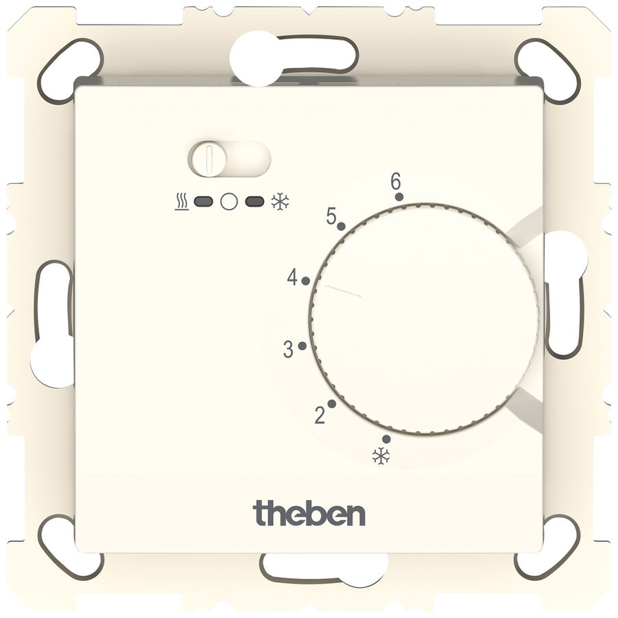 Thermostat d'ambiance ENC Theben RAMSES 748 S 230V AC 5…30°C 10A 71×71mm blanc