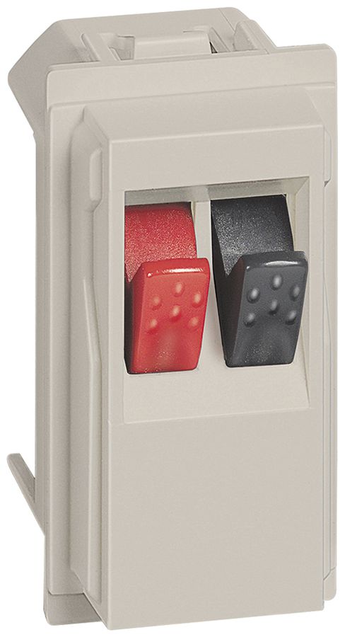 Presa audio Living Now con terminale a morsetto 1 modulo sand