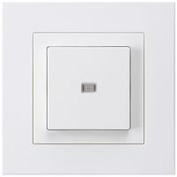 Contact à poussoir lumineux ENC kallysto.pro AR/2P blanc