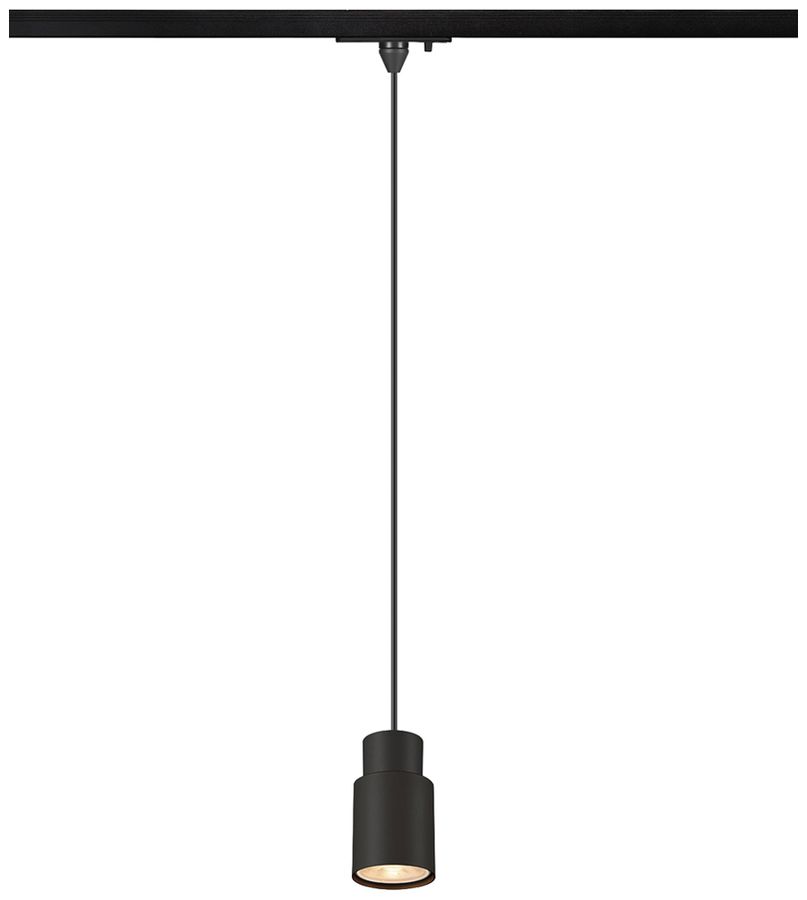 Pendelleuchte SLV PURI 2.0 Tube AD1PH GU10 1×6W DIM Ø55mm schwarz