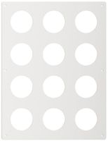 Montageplatte Feller NEVO SNAPFIX® 4×3 Ø69mm 325×425mm weiss