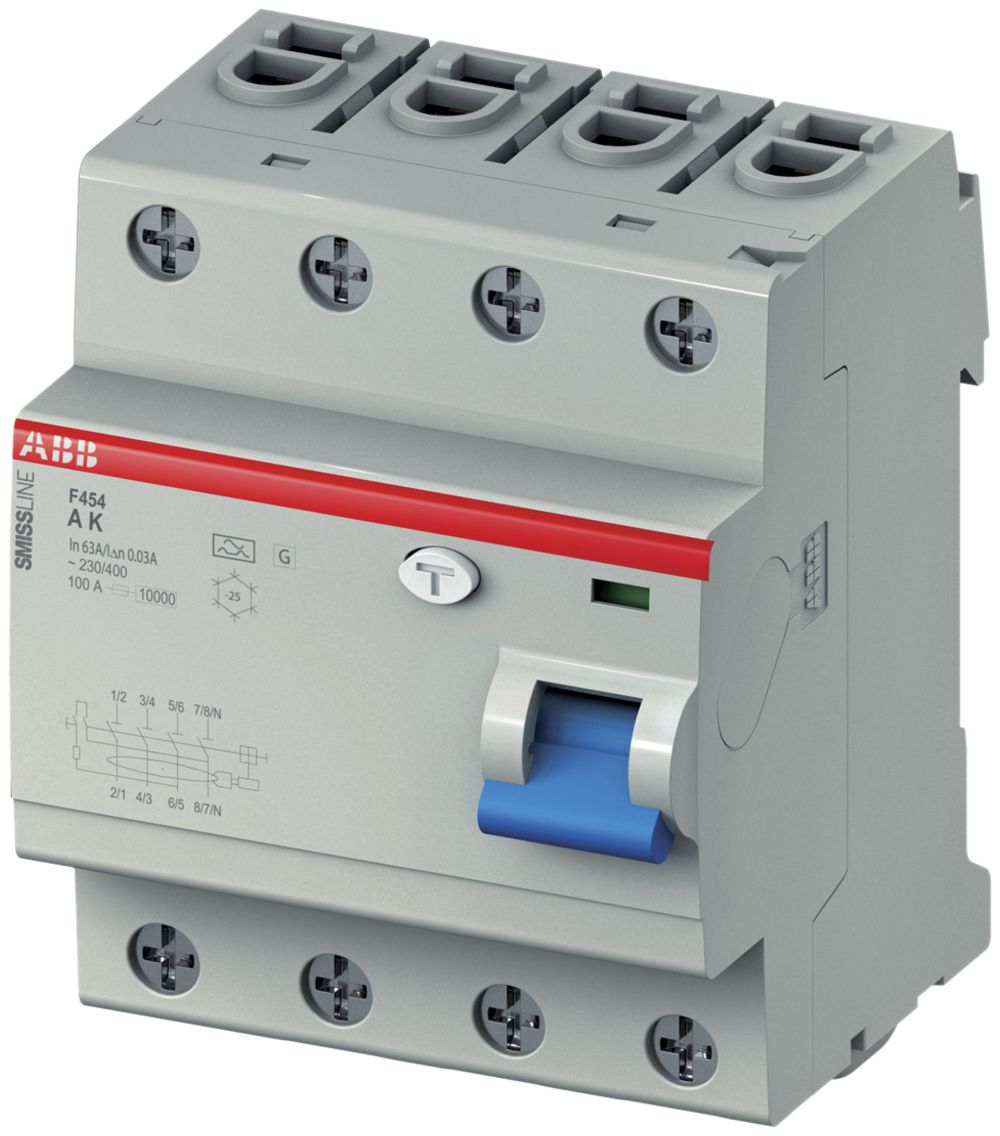 FI-Schalter SMISSLINE CLASSIC 40/30 3P+N 40A/30mA kurzzeitverzögert