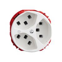 Steckdose STANDARDdue SNAPFIX® 3×T23 mit LED ws