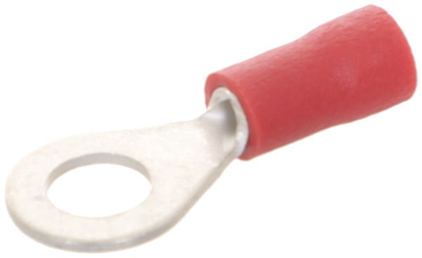 Quetschkabelschuh Ringform Ferratec M5 isoliert PC 0.5…1mm² rot 100Stk