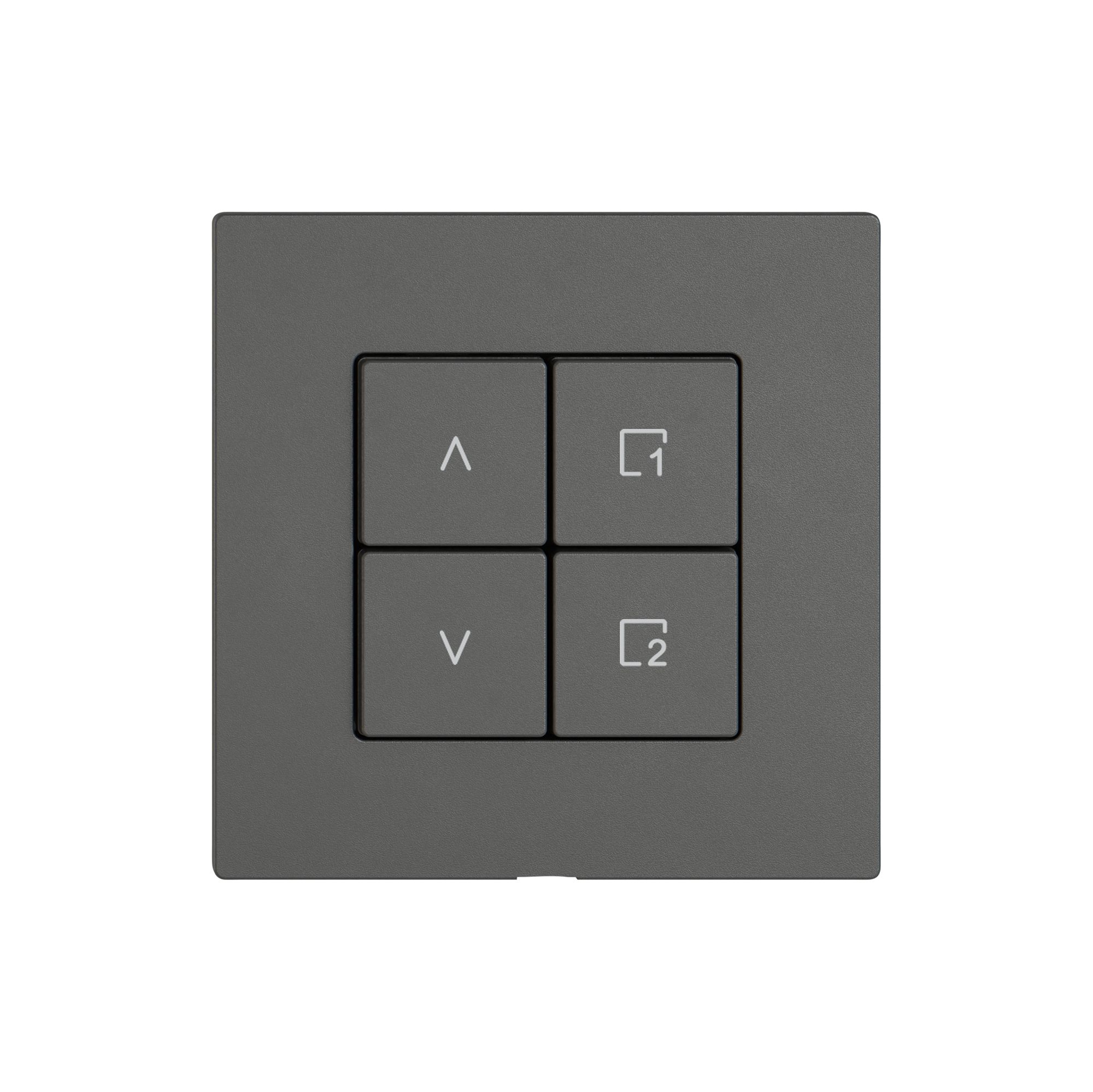 Kit di montaggio EDIZIO.liv Wiser SNAPFIX® p.tapparelle 1C scena 4T grs