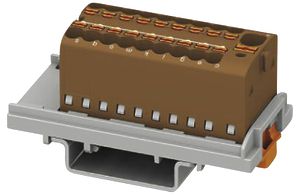 Blocco di distribuzione PX PTFIX 4/18X1.5-NS35 BN