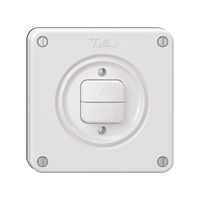 Storenschalter NEVO, 1-Kanal, Einbautiefe 18 mm, 87×87 mm, weiss