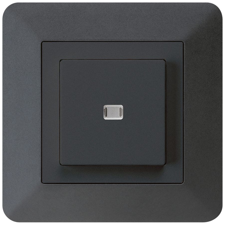 UP-Leuchtdruckschalter kallysto.trend 3/1L schwarz
