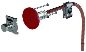 Anschliessgarnitur 350mm Flury flexibel mit Cu Seil FE70, 50mm²