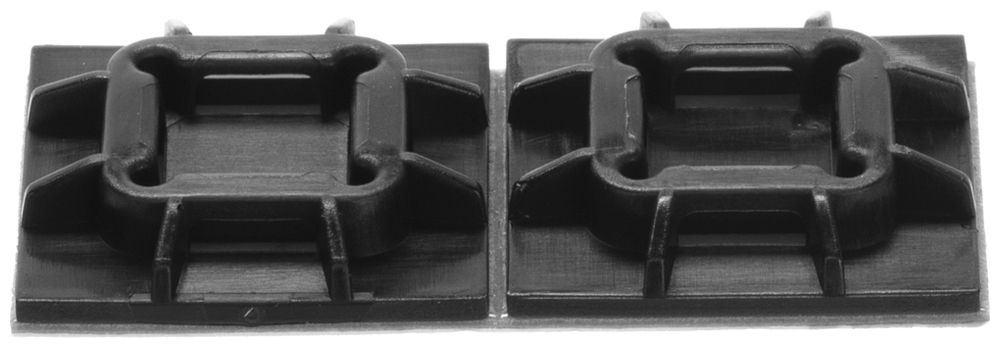 Klebesockel für Kabelbinder 19.1×19.1mm UV+hitzebeständig, VHB Kleber, schwarz