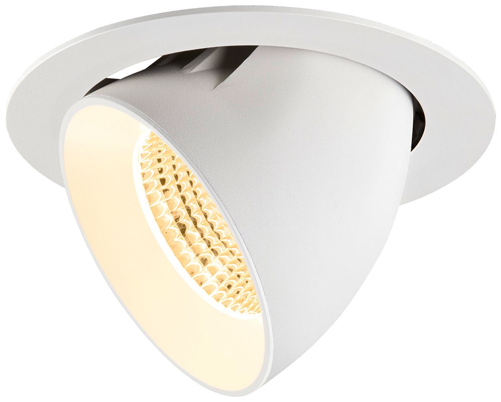 LED-Downlight SLV NUMINOS GIMBLE XL 24W 3600lm 3000K WB DALI Ø190×135mm ws