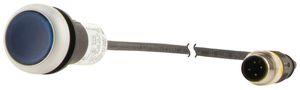 Leuchtdrucktaster Eaton C22-DL-B-K10-24-P1 flach blau Ø22.5mm 1NO IP67/IP69K