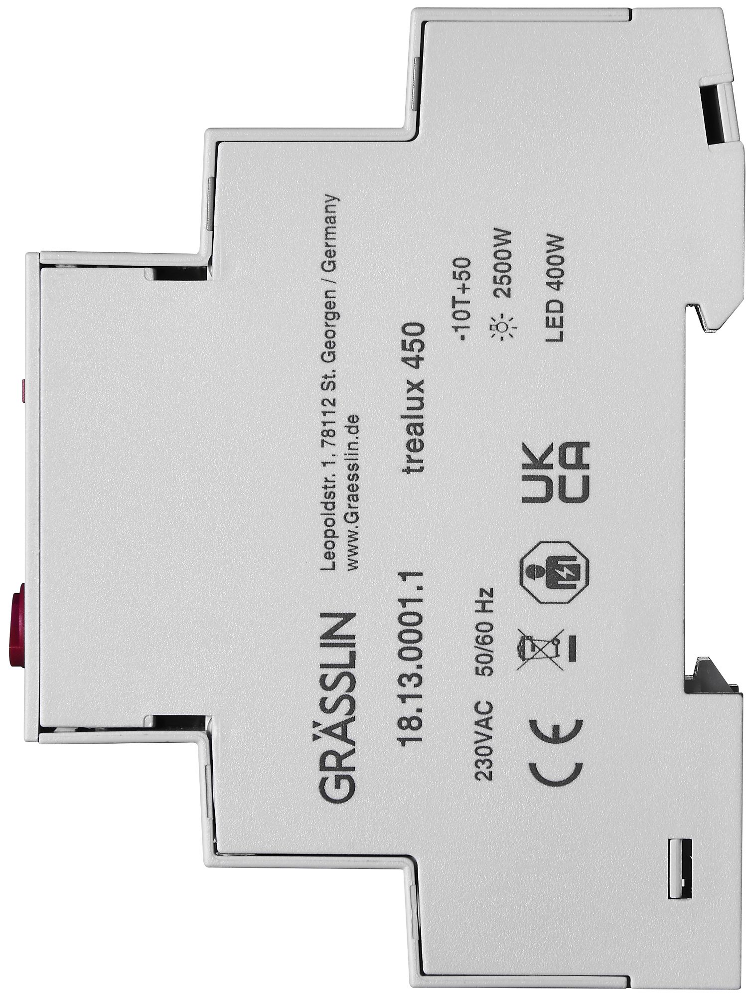 REG-Treppenhausautomat trealux 450, Minuten- oder Dauerlicht, 2600 W