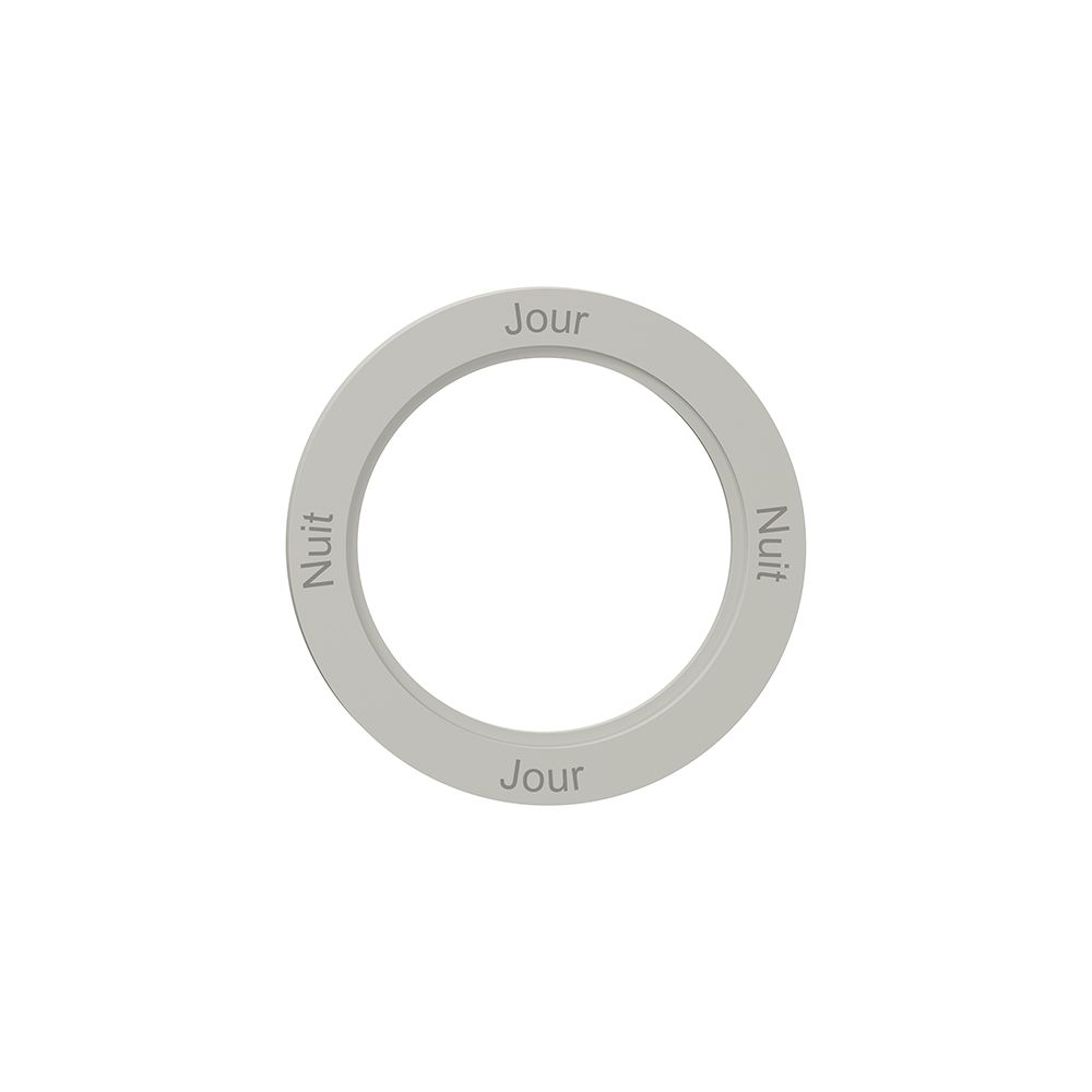 Disque indicateur NEVO, p.interrupteur rotatif, Nuit-Jour-Nuit-Jour, gris clair