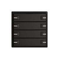 KNX-Taster RGB EDIZIO.liv SNAPFIX® Temperaturfüh.RGB-LED 8×T 1-Tbed.sz