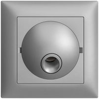 UP-Anschlussdose EDIZIOdue silver, ohne Klemmeneinsatz