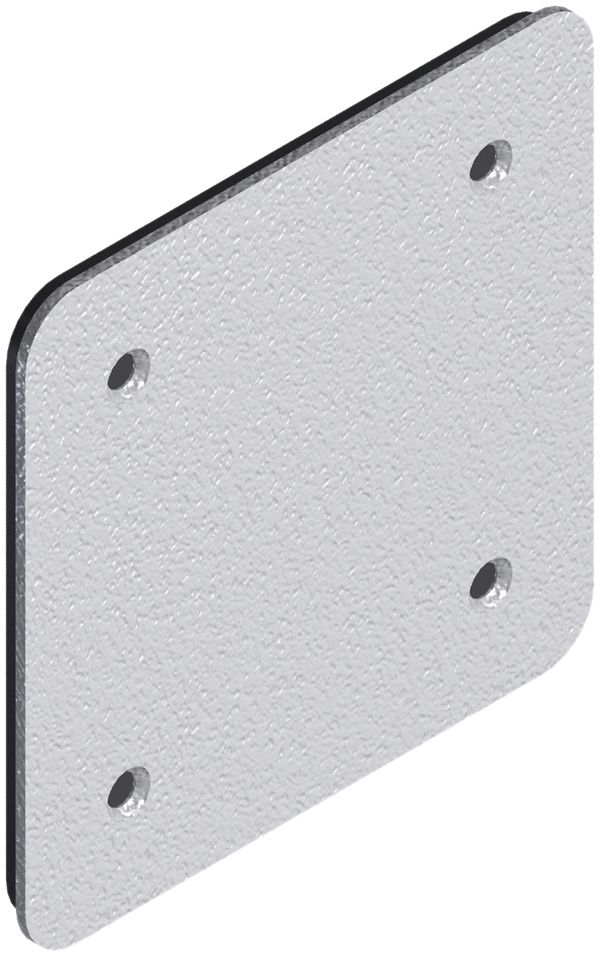 Nassdeckel Quox 88×88mm Aluminium weiss laquiert IP54