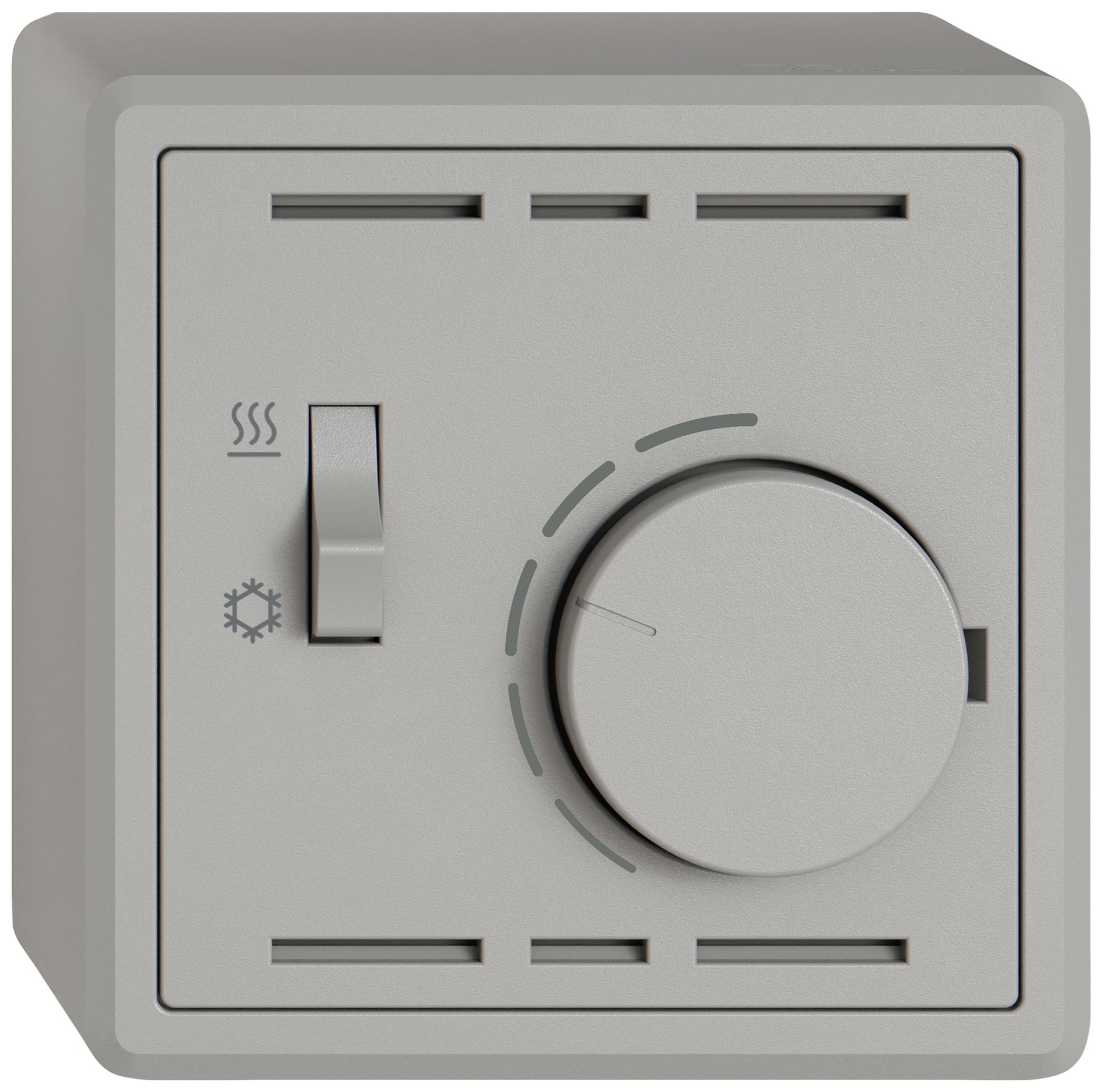 Termostato ambiente AP EDIZIO.liv SNAPFIX® inter.risca./refrig.230VAC 50Hz grc