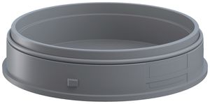 Adapter WERMA Maxi, für Signalsäule, Bodenmontage, grau