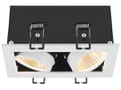Downlight LED SLV KADUX Double 14W 1550lm 3000K 38° VAR 150×90mm blanc
