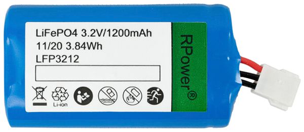 Accu RPower LiFePO4 3.2V 1200mAh 70×30×15mm