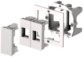 Montageadapter Cecoflex AV, Edizio/Kallysto, 2-fach, weiss