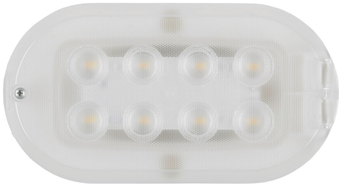 Plafonnier/applique LED DOTLUX OVAL 4.5W 370lm 4000K IP44 160mm blanc