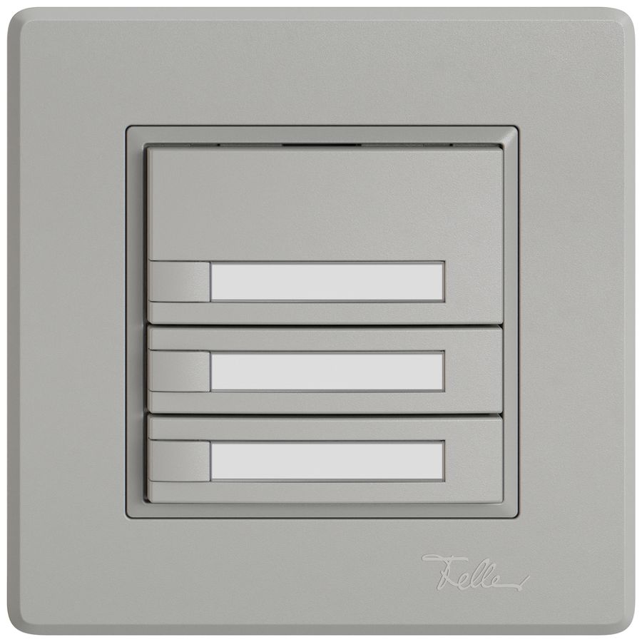 UP-Universaltaster EDIZIO.liv UNI SNAPFIX® o.LED 3× 1-Tbed.Pap.hgu