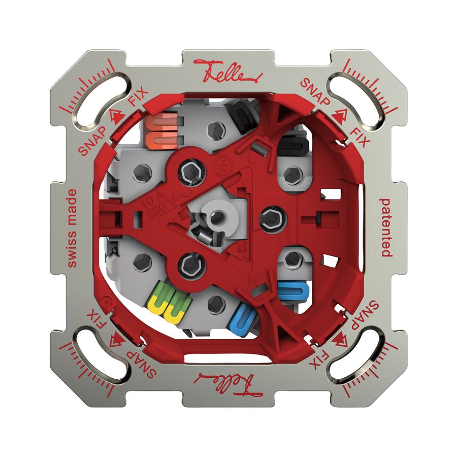 UP-Steckdose Feller SNAPFIX® 3×T13 1×S