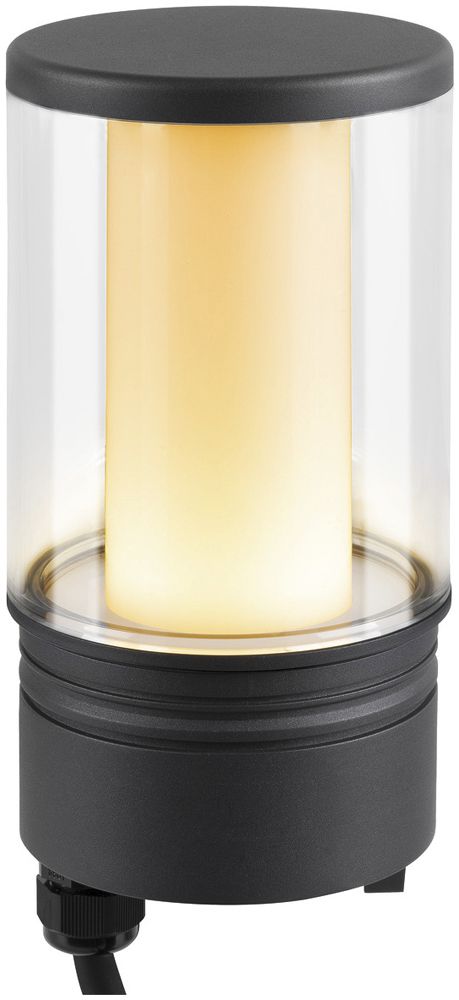 Testa d.lampa.LED SLV M-POL M Clear 11W 590lm 927/930 IP65 Ø122.6mm antr.