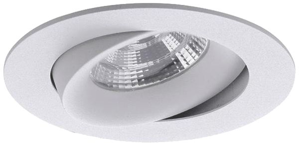 Downlight LED INS Brumberg 6W 350mA 3000K Ø95mm Ø INS=83mm IP20 bianco opaco