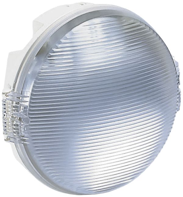 Nassraumleuchte Legrand 70W E27 Polycarbonat IP54 mit Clip-Ring, grau