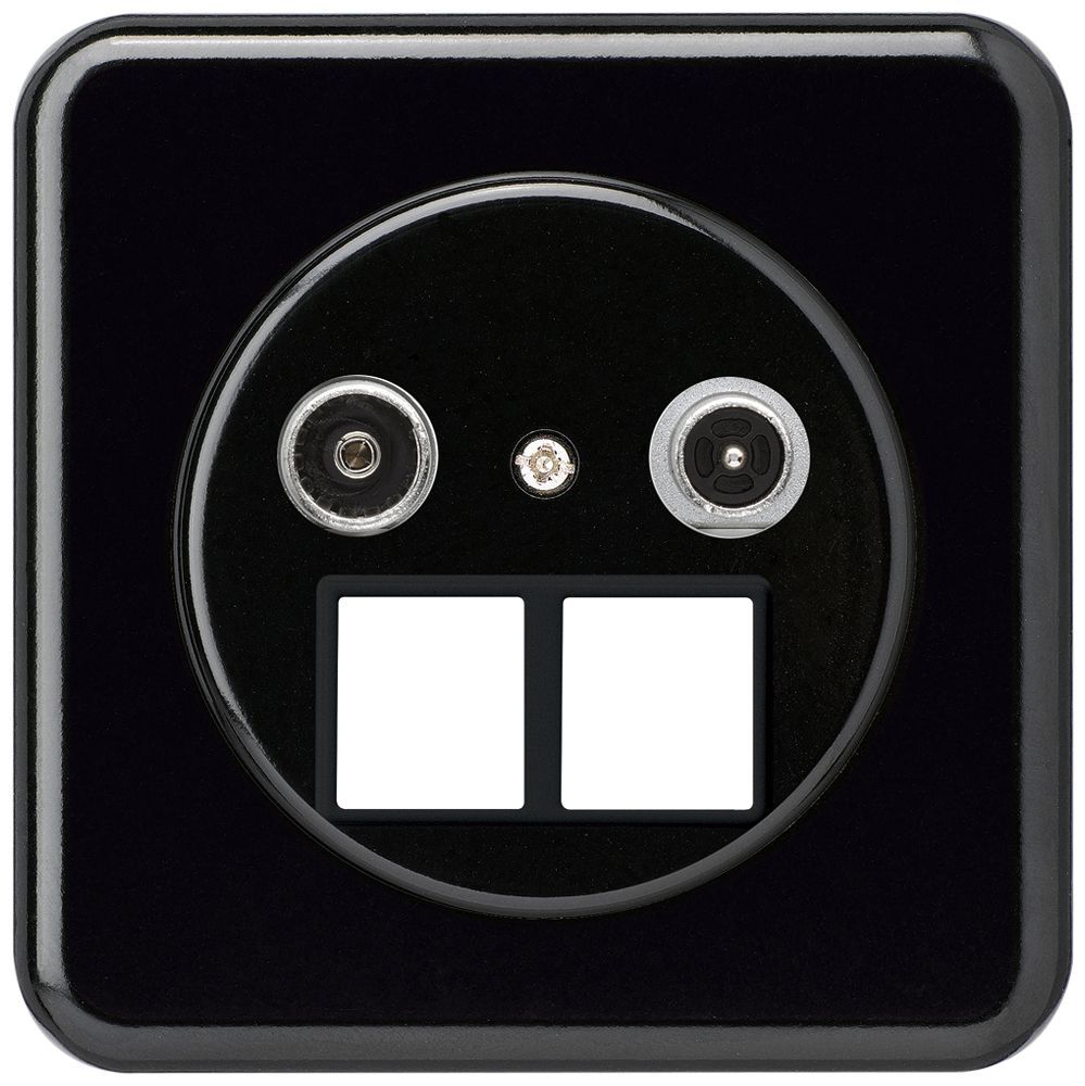 UP-Multimediadose basico TV-R Bauart C 11dB 2GHz schwarz