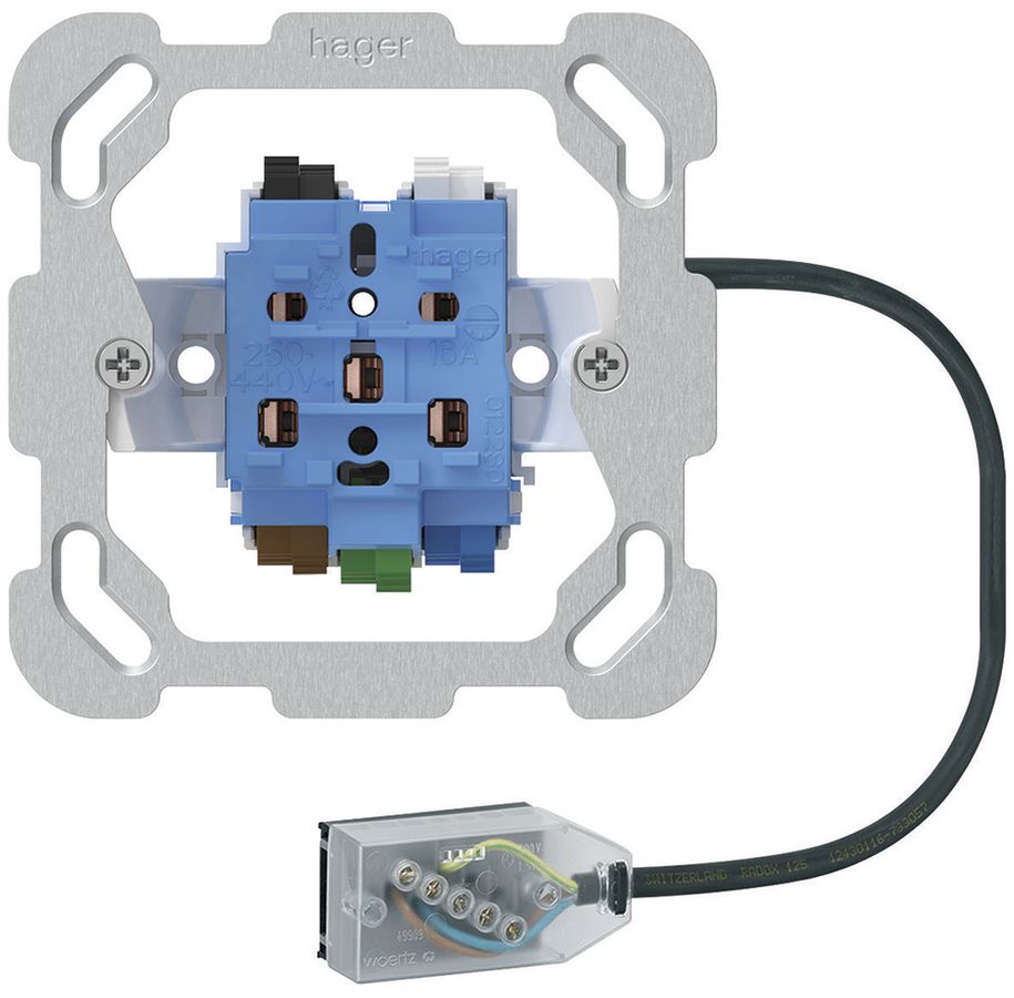EB-Steckdose Typ 15/25 Hager, Technofil