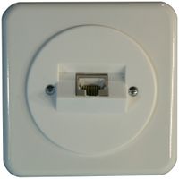Boîte de raccordement ENC stan.pmi 1×RJ45 blanc