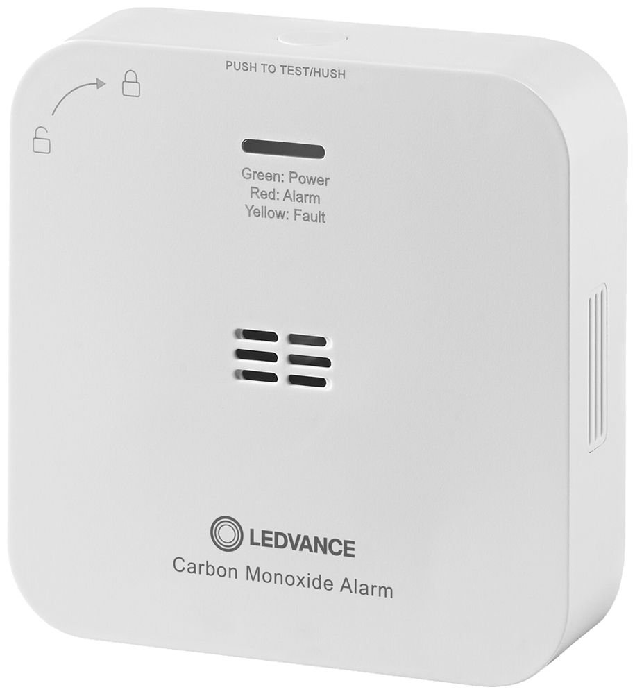 Gefahrenmelder LEDVANCE SMART+ Kohlenmonoxid 3V 85×85mm weiss