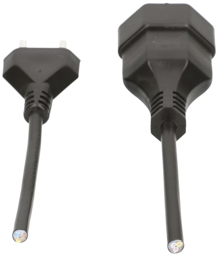 Rallonge MAX HAURI T12/T13 Td 3×1mm² 0.25m noir