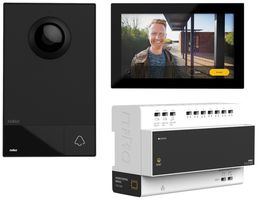 Audio/Video-Türsprechanlage-Set Niko, 2-Draht, schwarz