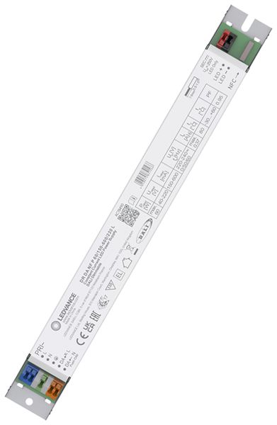 Alimentation LED LEDVANCE 60W 40…220V 150…600mA DALI 280×30×21mm