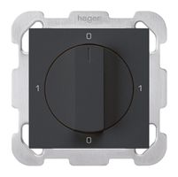 UP-Drehschalter kallysto 0/2L schwarz mit Drehgriff