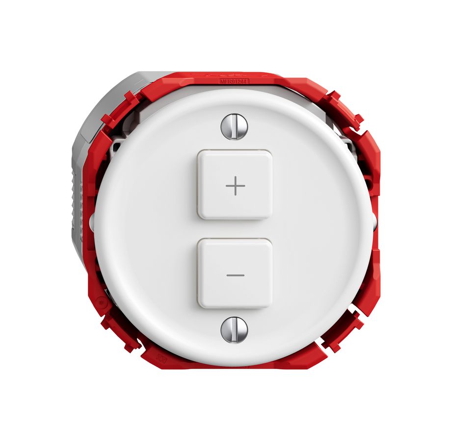 Variateur Uni-LED STANDARDdue Wiser SNAPFIX® 2 touches bc