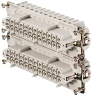 Buchseneinsatz Weidmüller HDC HE 25-48 500V 16A 24L Crimpanschluss Gr.8