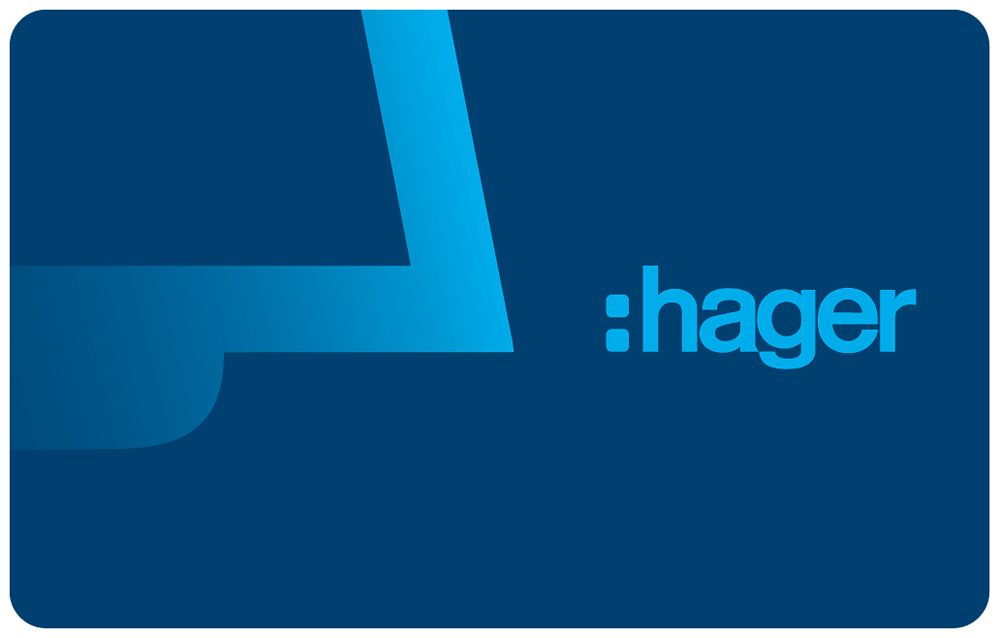 Karte Hager elcom.motion, für Aussenstation, 3Stück