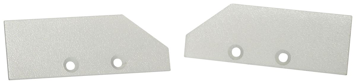 Endkappe DOTLUX DXAD4/V Aluminium 51×18×2mm weiss 2er Set