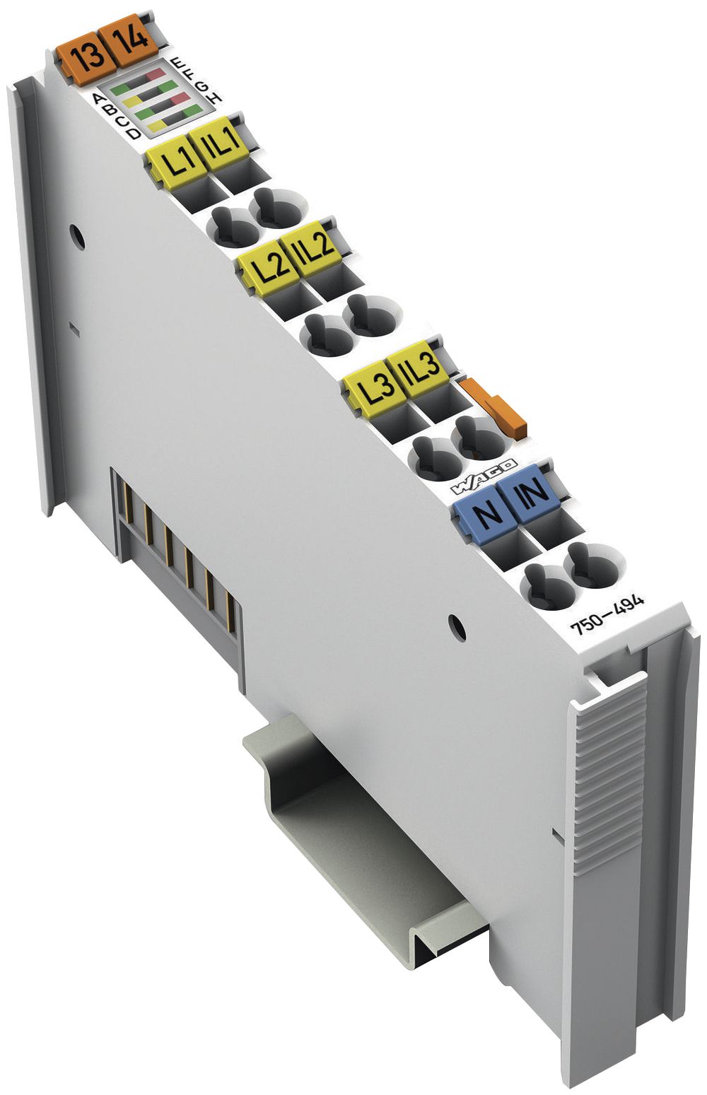 Misura della potenza a 3 fasi WAGO 1A 480V 24bit