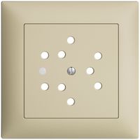 UP-Frontset EDIZIOdue vanille 88×88mm 3×T12 mit Linse