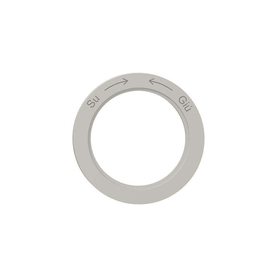 Disco indicatore NEVO, p.interruttore rotativo, Su-> <-Giù, grigio chiaro