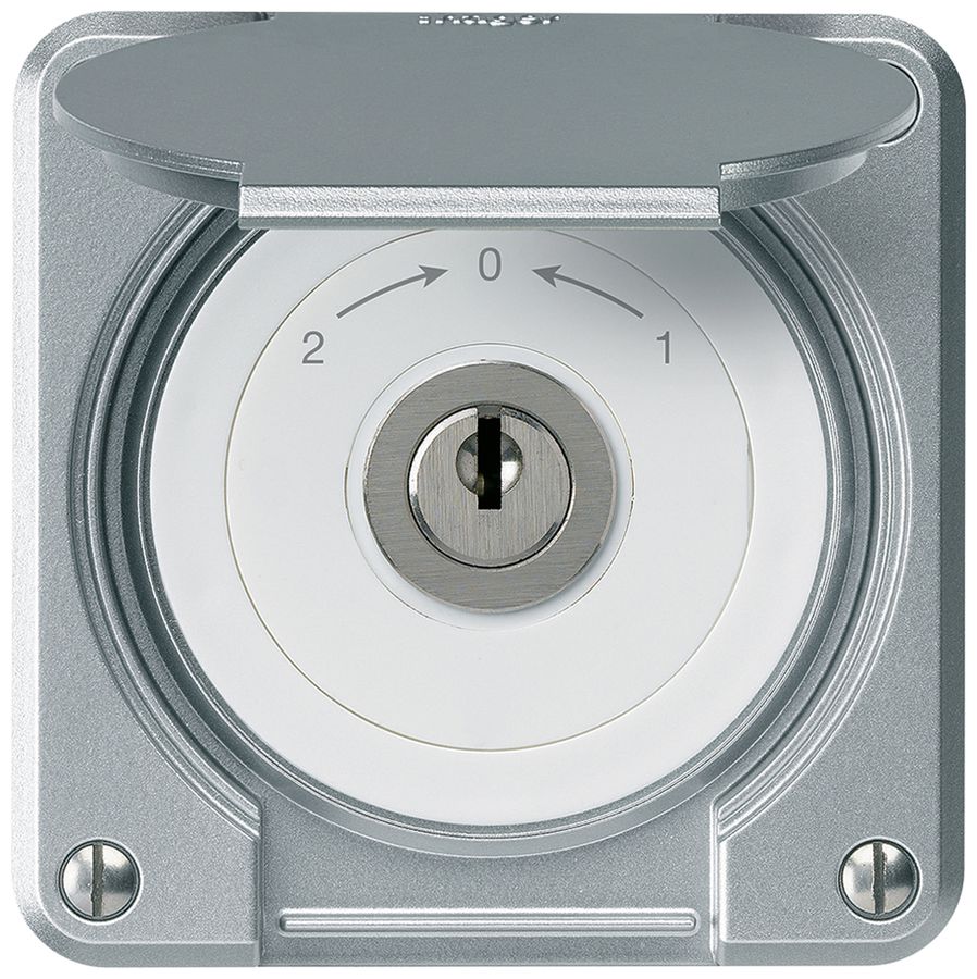 Contatto rotativo a chiave INC robusto IP55 alluminio con coperchio invertitore