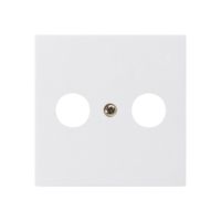 Frontplatte kallysto 60×60mm weiss für R/TV